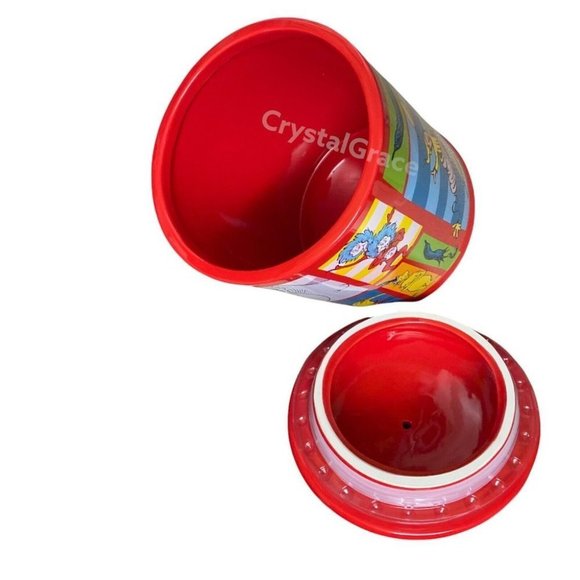 Dr. Seuss Cookie Jar Books Cat Hat Thing 1 Elephant Fish Books Colorful Rainbow - Picture 5 of 10